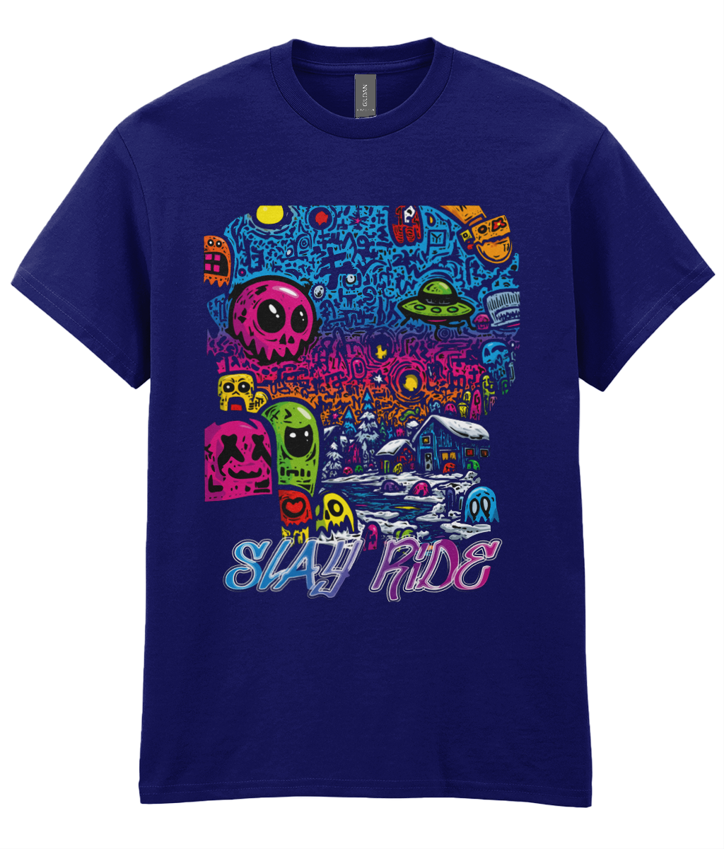 Graffiti Doodle Snow Village - Child's T-shirt