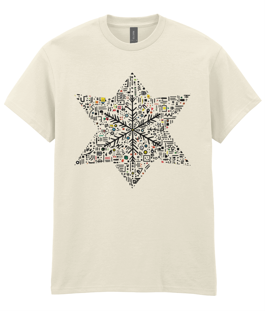 Doodle-land: Snowflake - Adults T-shirt