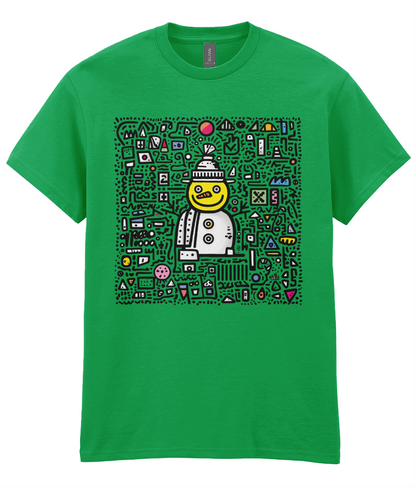 Doodle-land: Acid House Snowman - Adults T-shirt