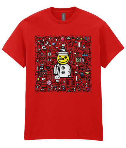 Doodle-land: Acid House Snowman - Adults T-shirt
