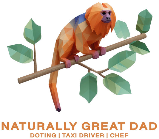 Golden Lion Tamarin Dad 1 - Adult T-shirt