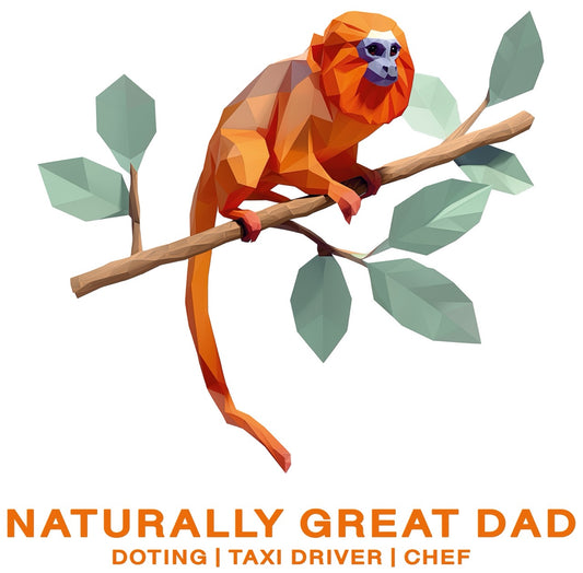 Golden Lion Tamarin Dad 2 - Adult T-shirt