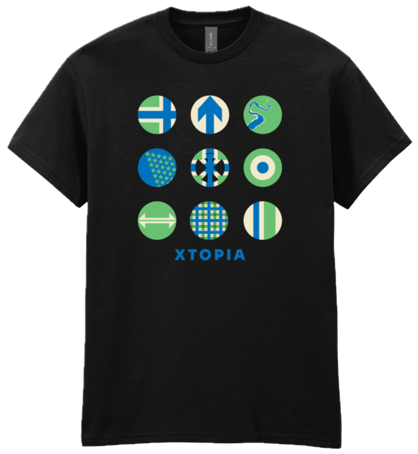 HX Gloucs Retro Monochrome Unisex T-shirt