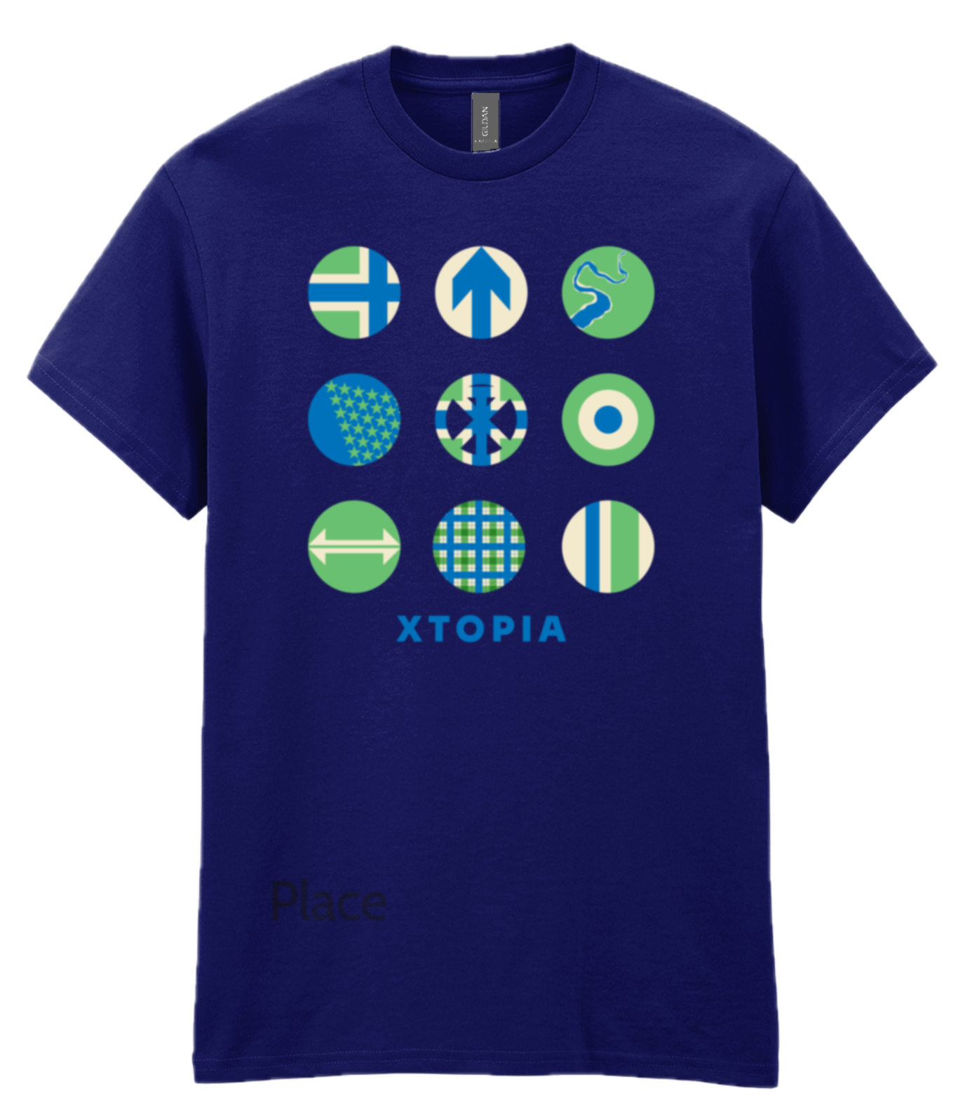 HX Gloucs Retro Navy Unisex T-shirt