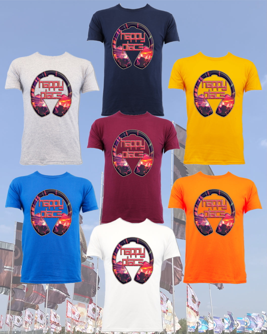 Happy Place Red - Adults T-shirt