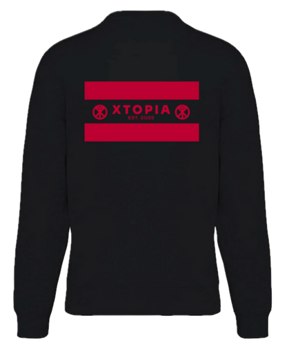 HX Nonesuch Red - Adults Black Lux Sweatshirt
