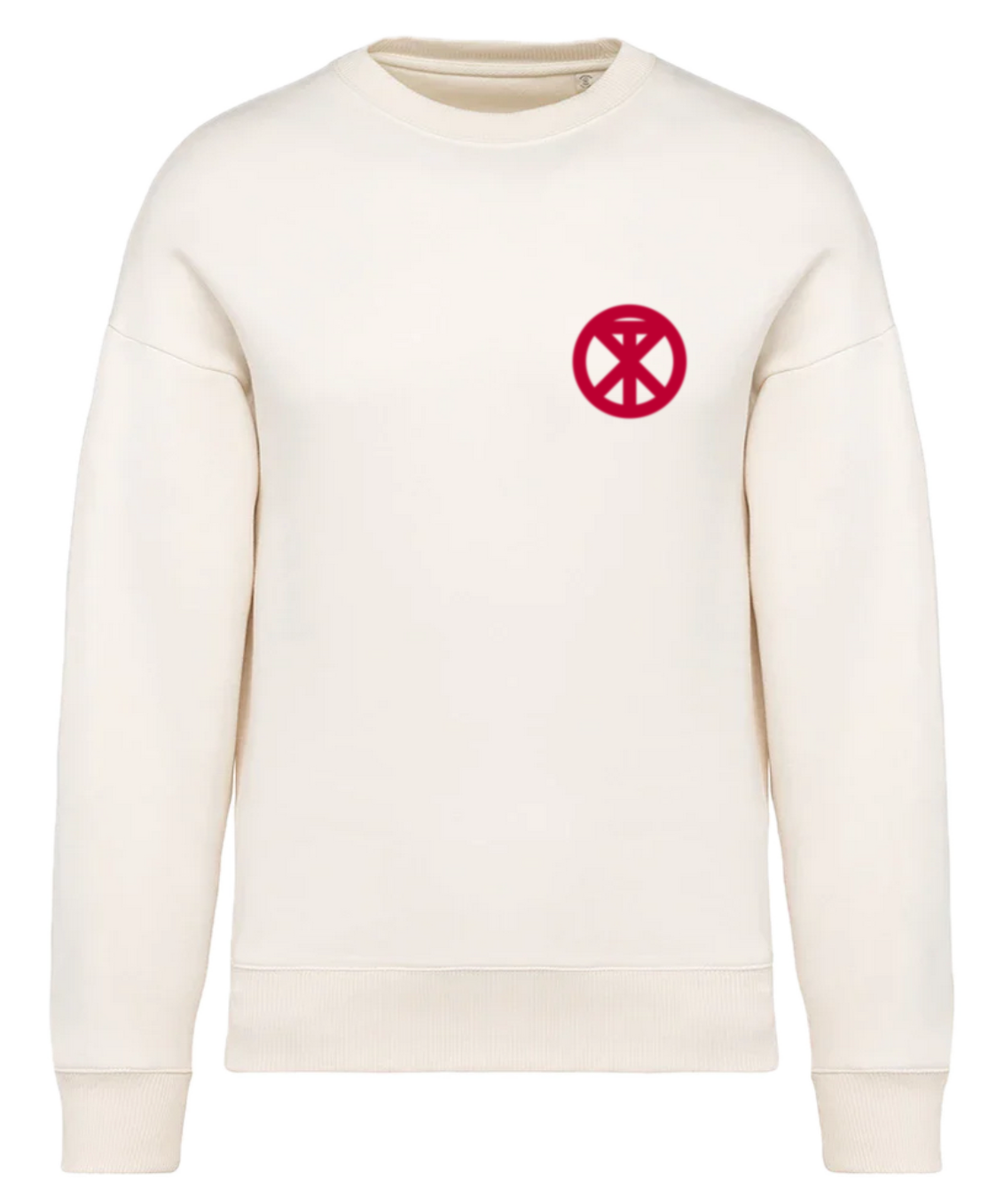 HX Nonesuch Red - Adults Off White Lux Sweatshirt
