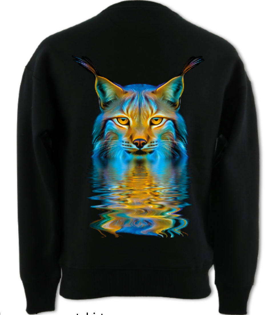 Wild Flame Lynx - Adults Luxury Sweatshirt