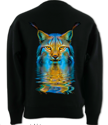 Wild Flame Lynx - Adults Luxury Sweatshirt