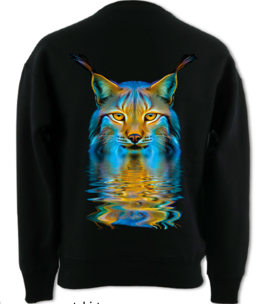 Wild Flame Lynx - Adults Luxury Sweatshirt