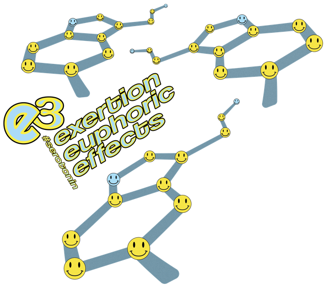 e3 serotonin smile sky blue Adults Varsity Hoodie
