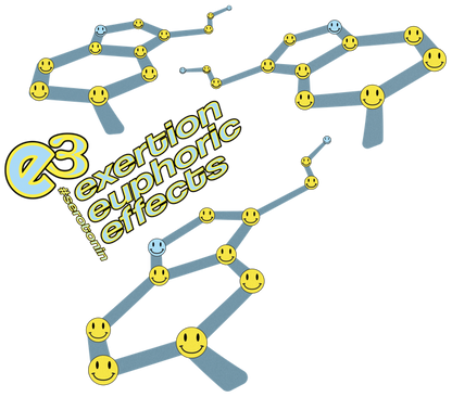 e3 serotonin smile sky blue Adults Varsity Hoodie