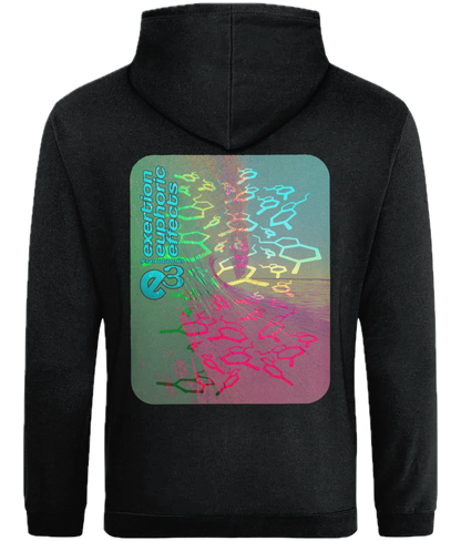 e3 serotonin waves Adults Back Print Hoodie