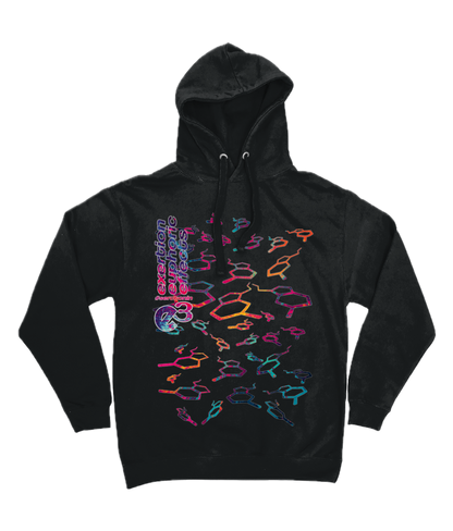 e3 serotonin flow Adults Mega-Print Hoodie