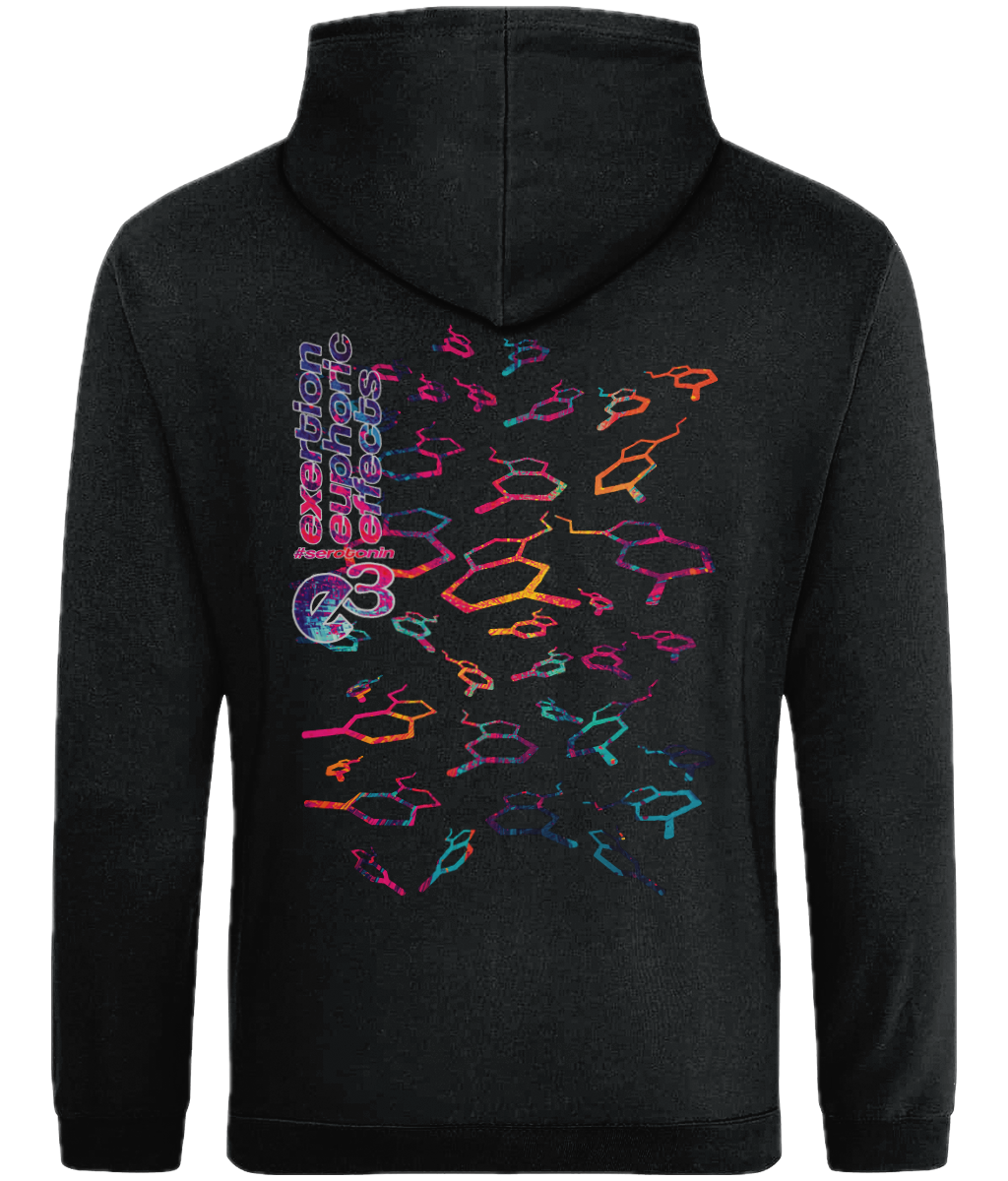e3 serotonin flow Adults Back Print Hoodie