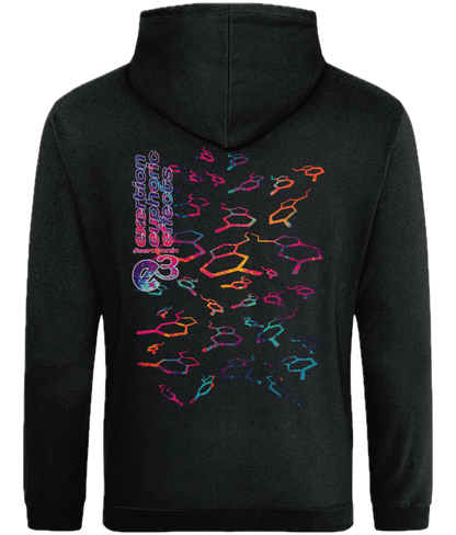 e3 serotonin flow Adults Back Print Hoodie