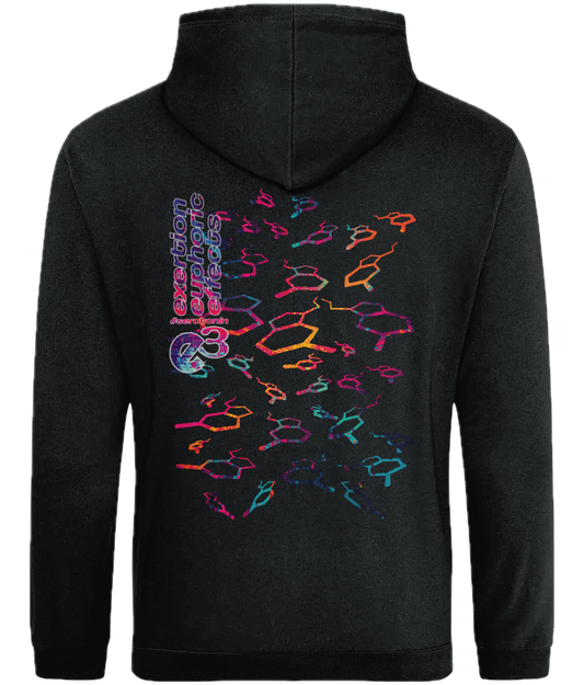 e3 serotonin flow Adults Back Print Hoodie