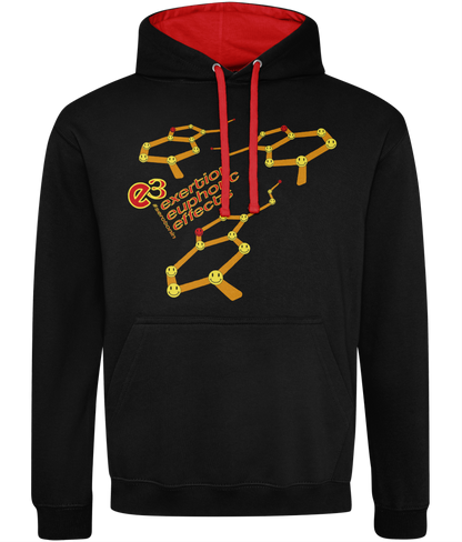 e3 serotonin smile red Adults Varsity Hoodie