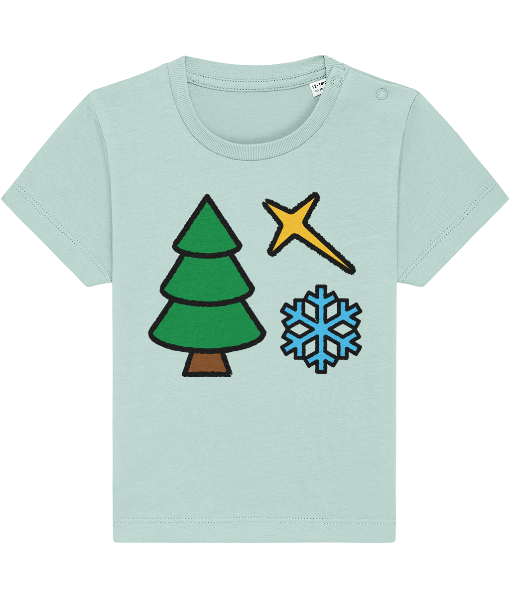 Christmas Shapes: Spiky - Baby-Toddler T-shirt