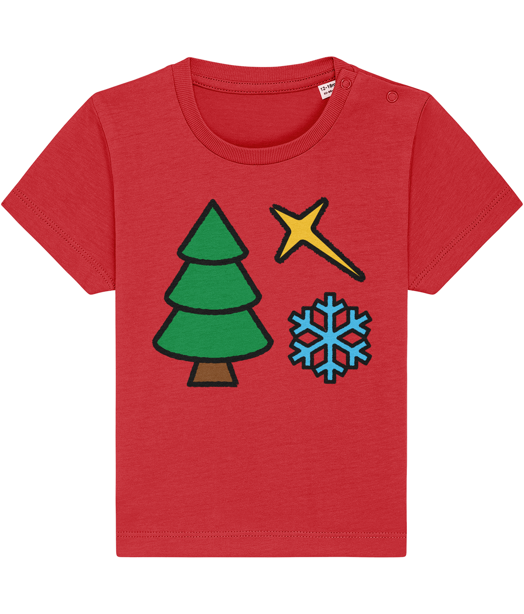 Christmas Shapes: Spiky - Baby-Toddler T-shirt