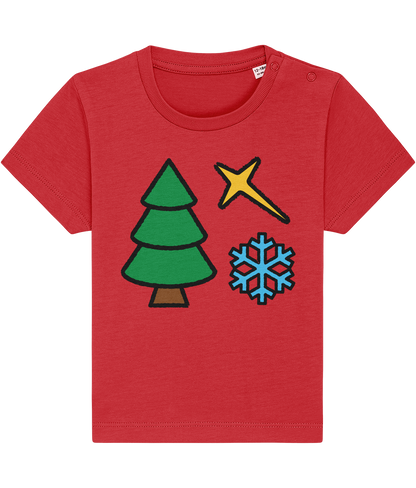 Christmas Shapes: Spiky - Baby-Toddler T-shirt