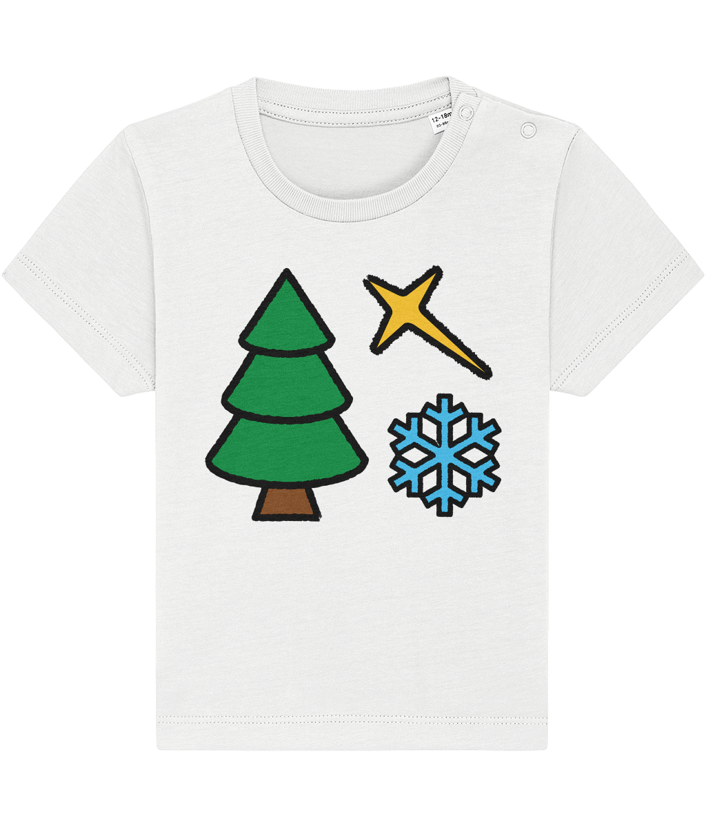 Christmas Shapes: Spiky - Baby-Toddler T-shirt