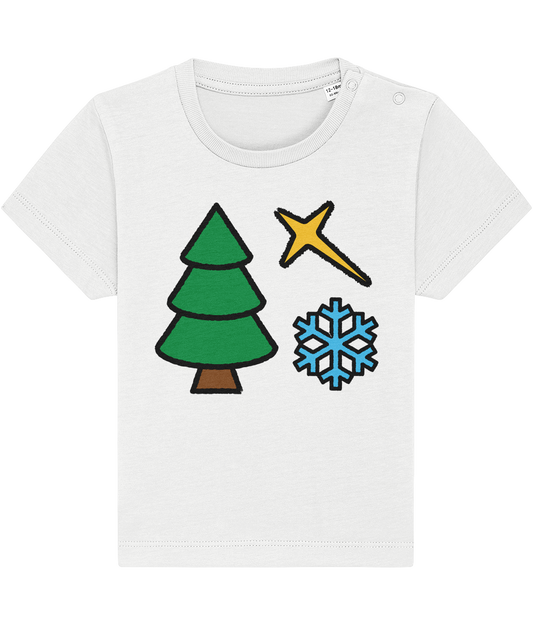 Christmas Shapes: Spiky - Baby-Toddler T-shirt