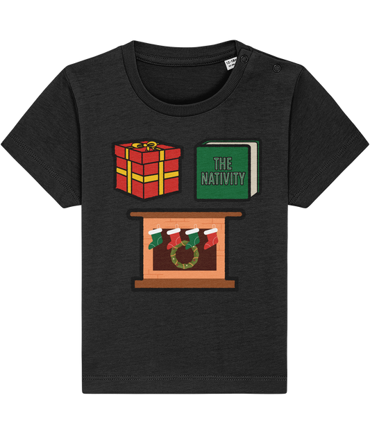 Christmas Shapes: Square - Baby-Toddler T-shirt
