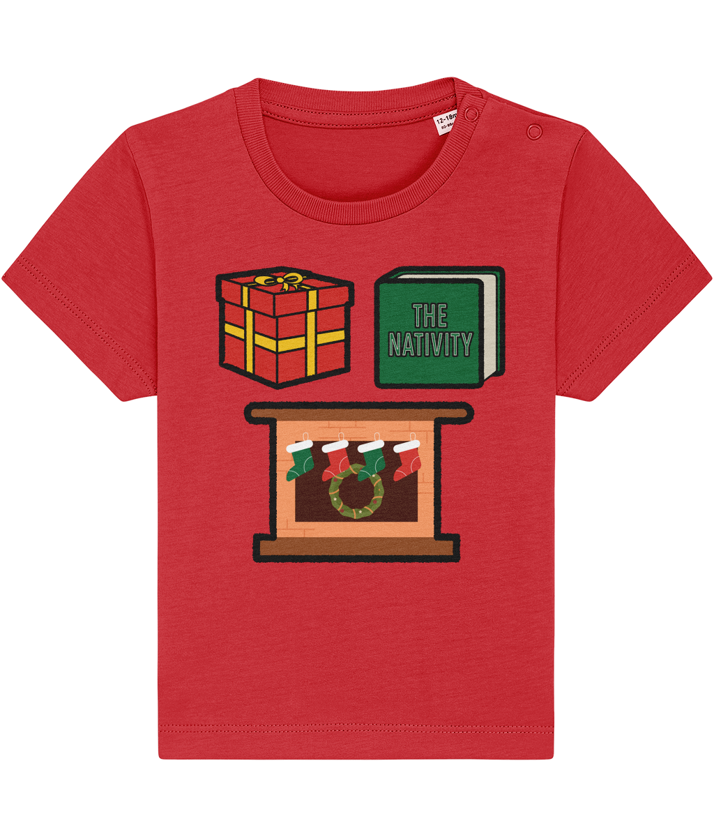 Christmas Shapes: Square - Baby-Toddler T-shirt