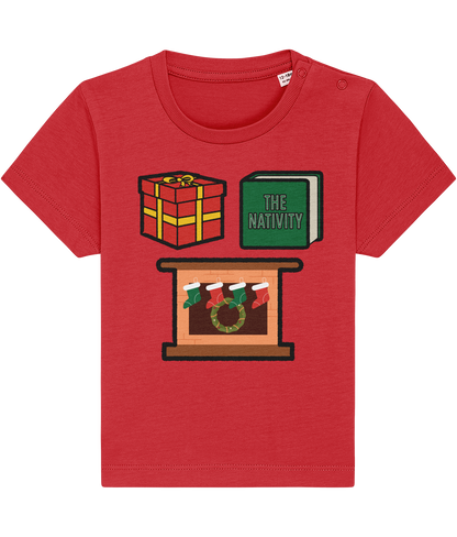 Christmas Shapes: Square - Baby-Toddler T-shirt