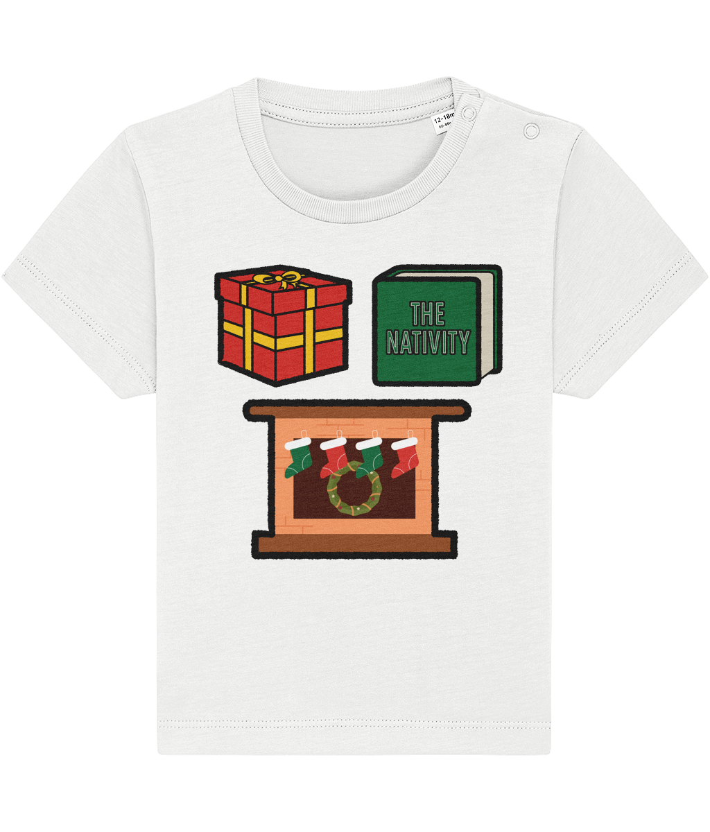 Christmas Shapes: Square - Baby-Toddler T-shirt