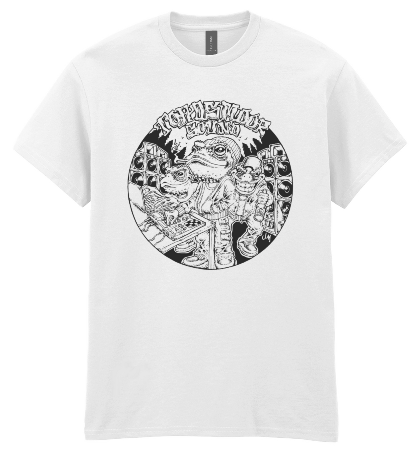 Toadsmoor Sound Centre Chest Logo - White Unisex T-shirt
