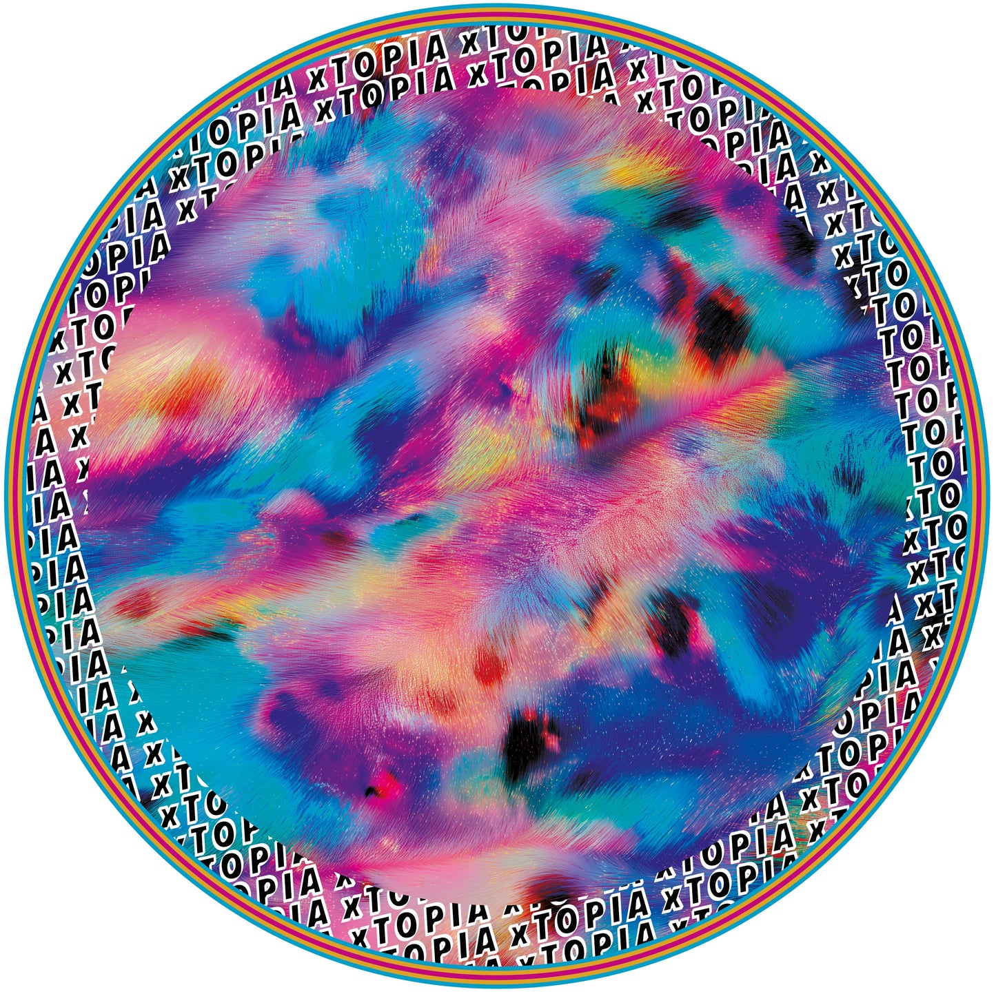 Iridescent Leopard Camouflage Adult T-shirt