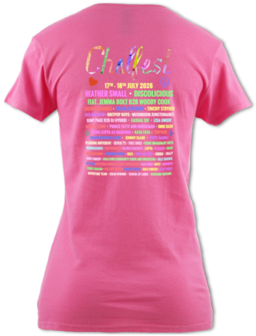 Chalfest '26: Unified Pastels - Women's scoop-neck T-shirt