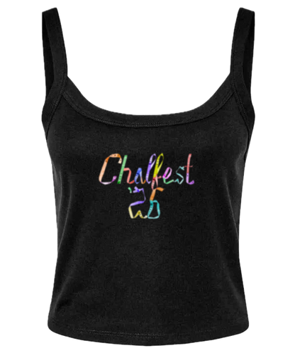 Chalfest '26: Unified Pastels - Women's micro rib spaghetti strap tank