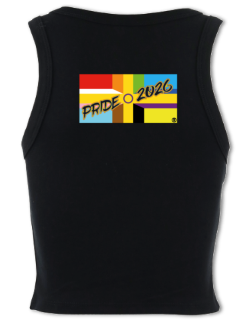 Nailsworth Pride - micro-rib crop racer tank