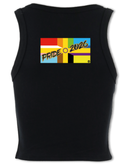 Nailsworth Pride - micro-rib crop racer tank