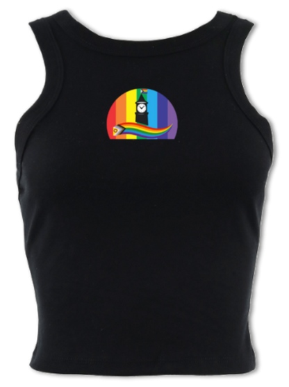 Nailsworth Pride - micro-rib crop racer tank