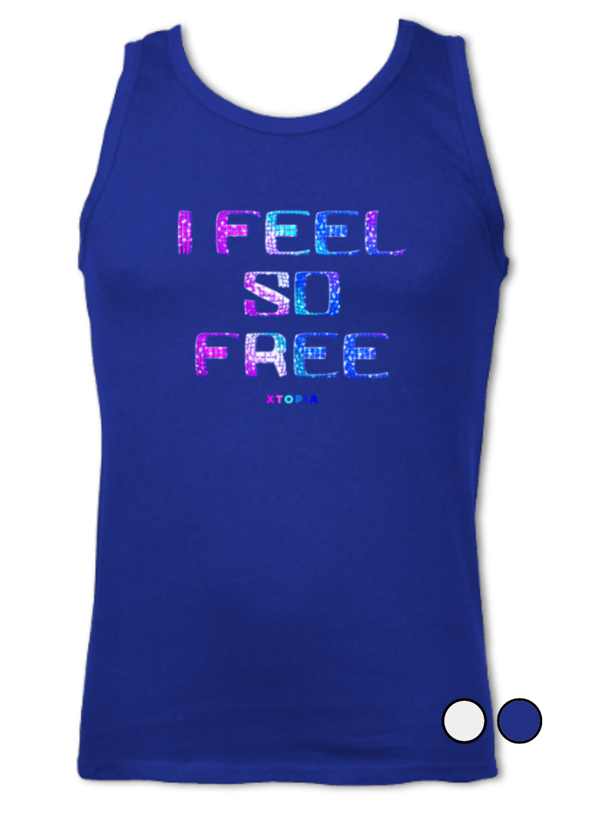 I Feel So Free (Blue Raspberry) - vest top