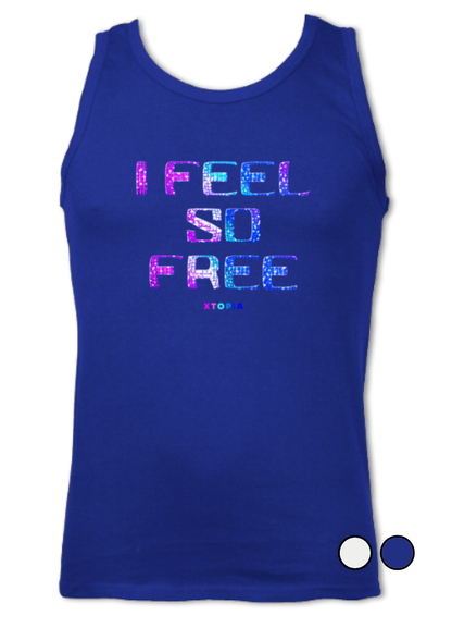 I Feel So Free (Blue Raspberry) - vest top