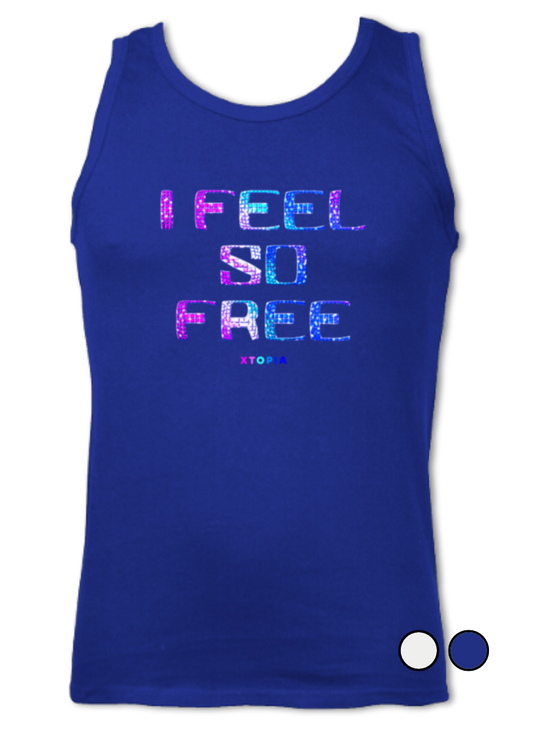 I Feel So Free (Blue Raspberry) - vest top