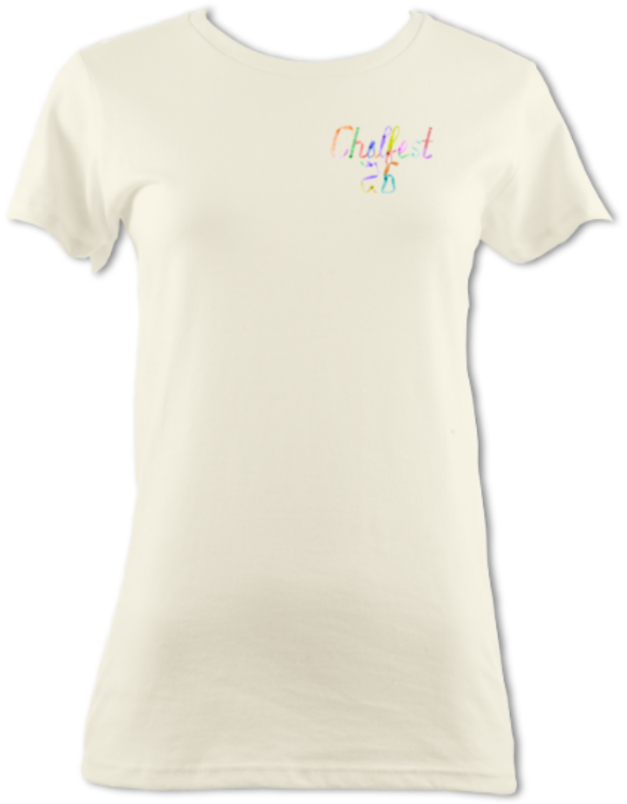 Chalfest '26: Unified Pastels - Women's scoop-neck T-shirt