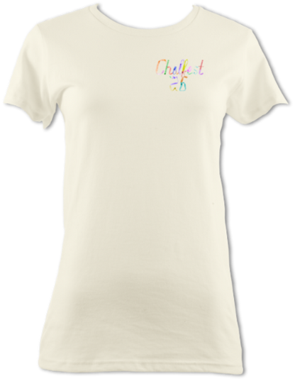 Chalfest '26: Unified Pastels - Women's scoop-neck T-shirt