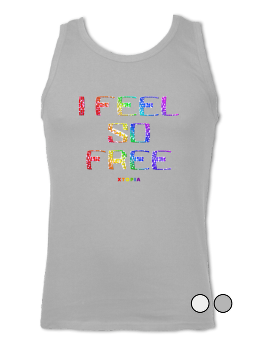 I Feel So Free (Rainbow) - vest top