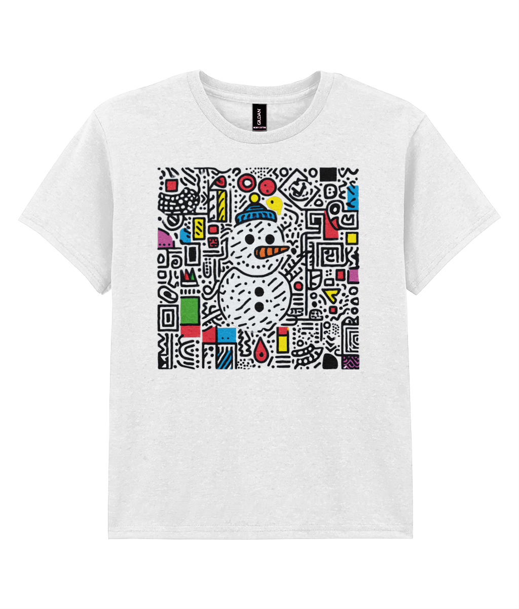 Doodle-land: Snowman - Child T-shirt