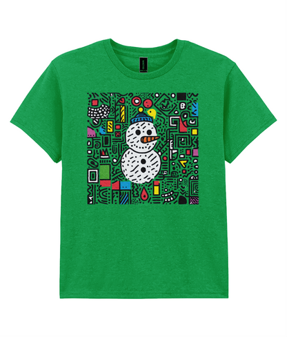 Doodle-land: Snowman - Child T-shirt
