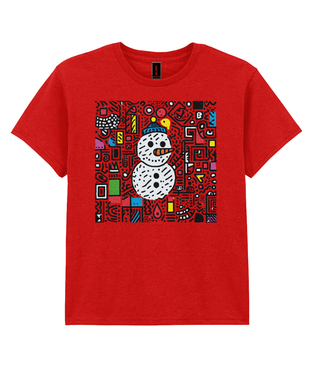 Doodle-land: Snowman - Child T-shirt