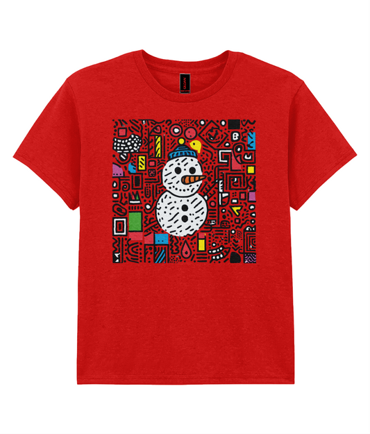 Doodle-land: Snowman - Child T-shirt