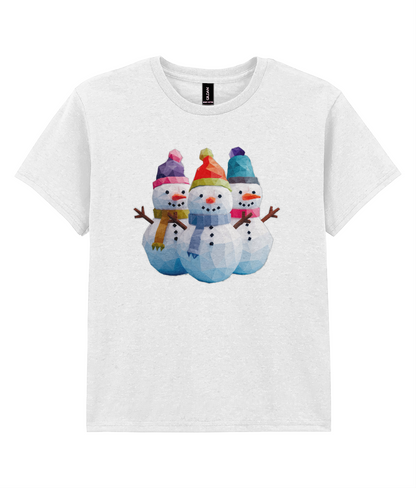Isometric Xmas: Snowmen - Child T-shirt