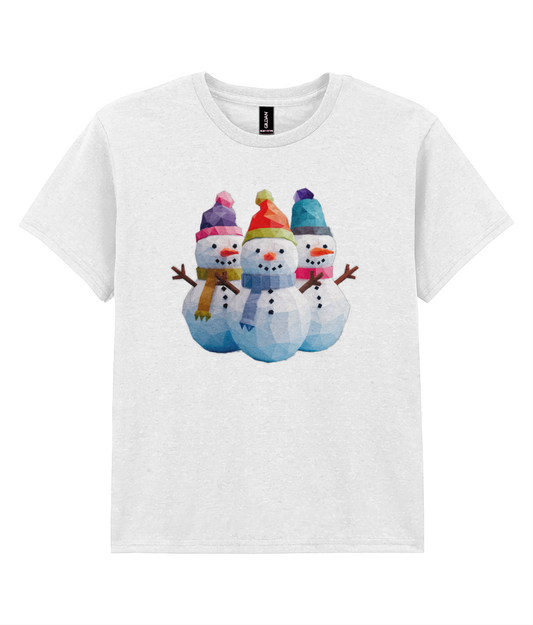 Isometric Xmas: Snowmen - Child T-shirt